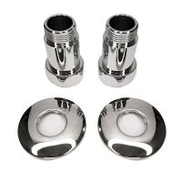 Соединение прямое 1"x3/4" гайка/штуцер, хром (пара)