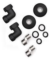 Комплект для полотенцесушителя К-3 (Черный Муар)