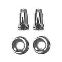 Соединение прямое 3/4"x1/2" гайка/штуцер, хром (пара)