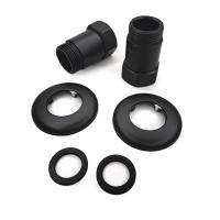 Соединение прямое 1"x1" гайка/штуцер, Черный Муар (пара)