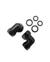 Соединение угловое 1"x3/4" гайка/гайка, Черный Муар (пара)