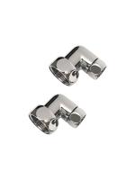 Соединение угловое 1"x1/2" гайка/гайка, хром (пара)