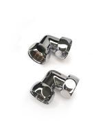 Соединение угловое 1"x1" гайка/гайка, хром (пара)