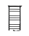 Line Trinity с полкой 70-30 Черный Муар Line Trinity с полкой 70-30 Черный Муар