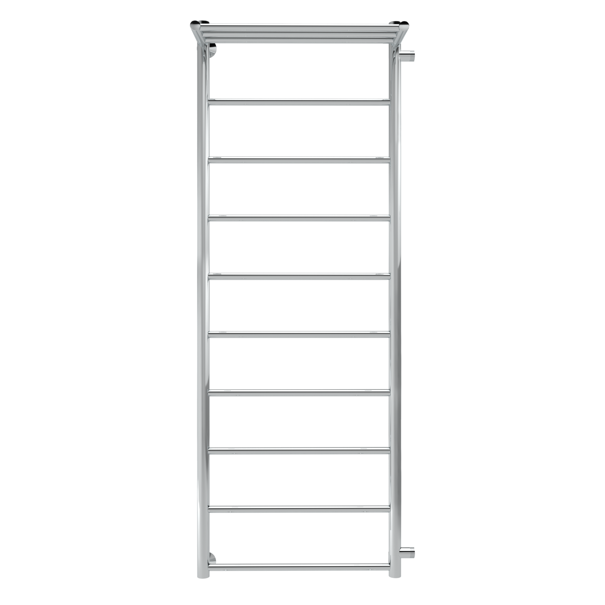 Line с полочкой, боковое подключение 130/40, Хром