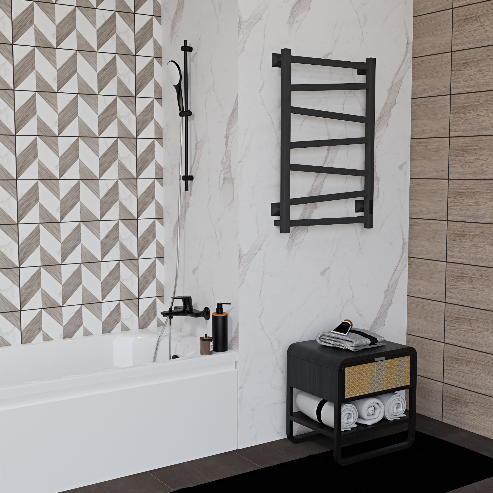 Element 80/50, R/L, Черный муар