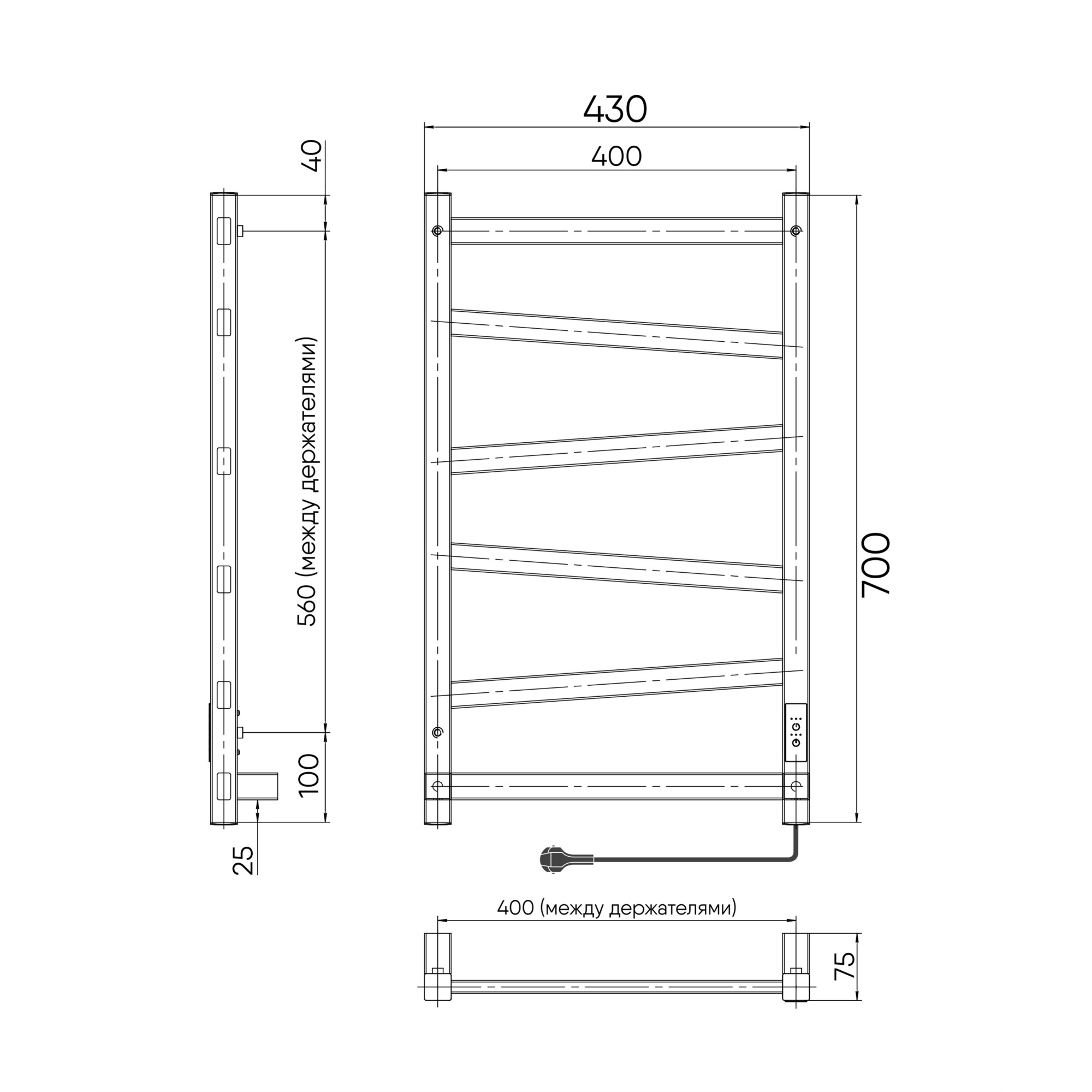 Element 70/40, R/L, Черный муар
