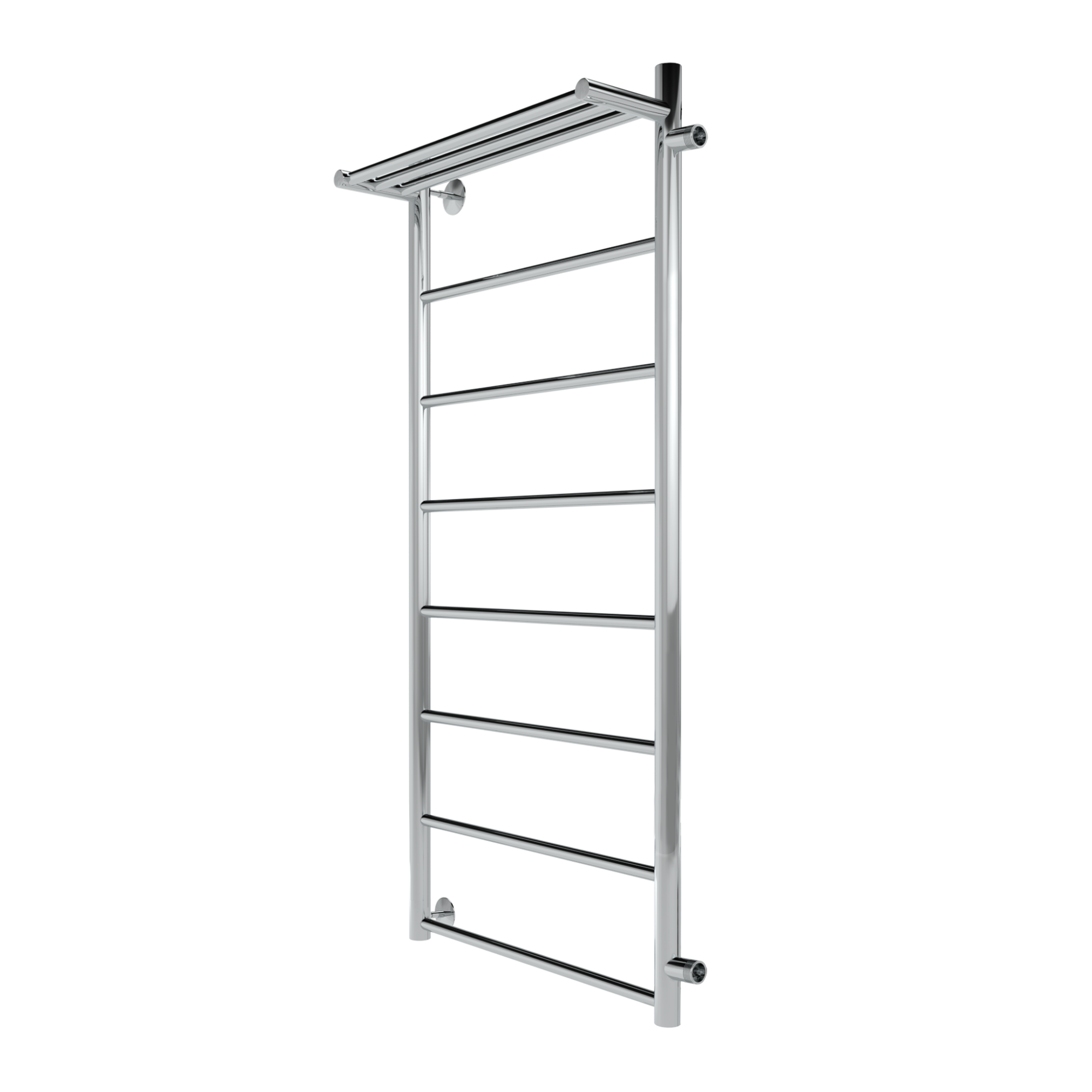  Line с полочкой, боковое подключение 110/40, Хром