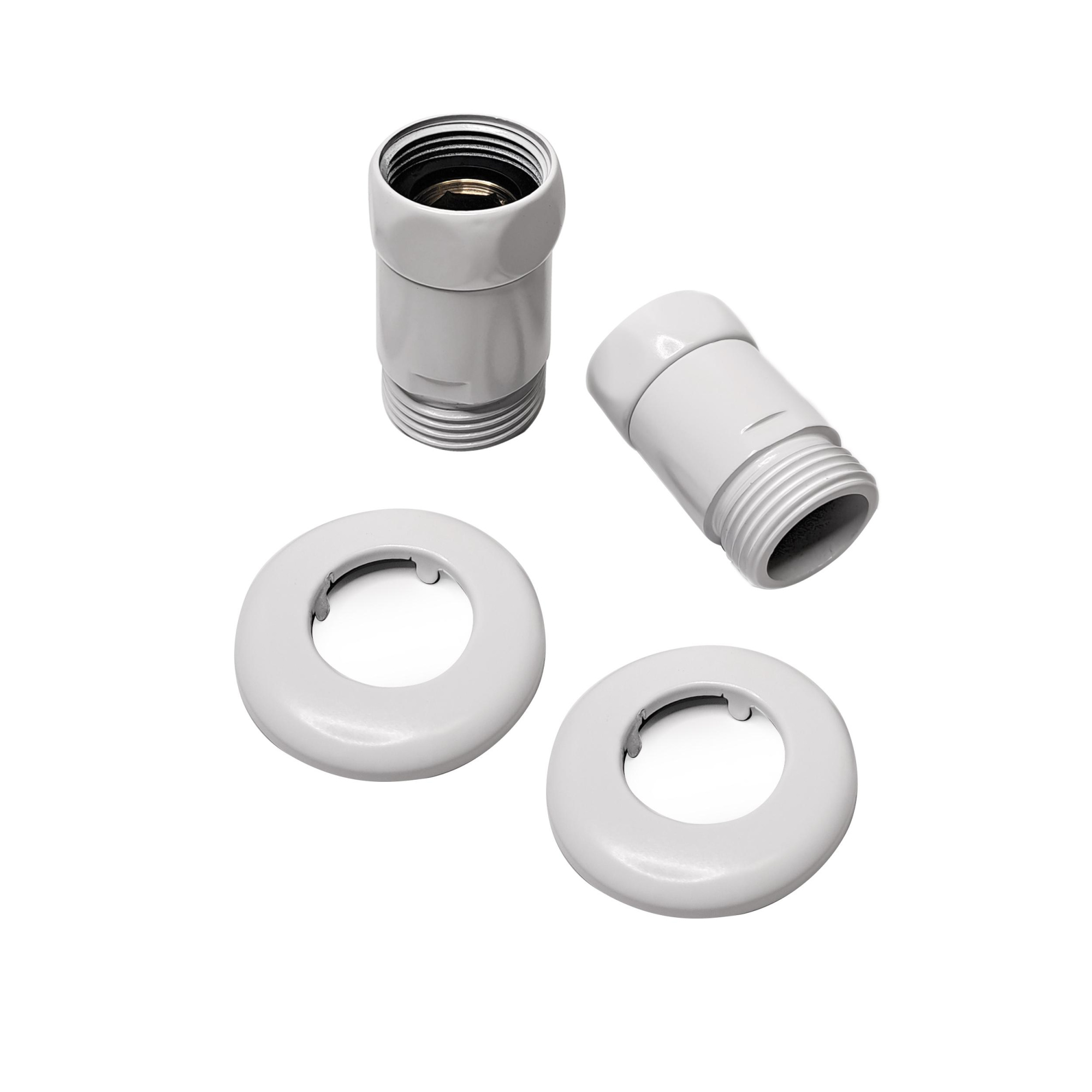 Изображение Соединение  прям. г/ш 1"х1", Белый матовый), (пара)