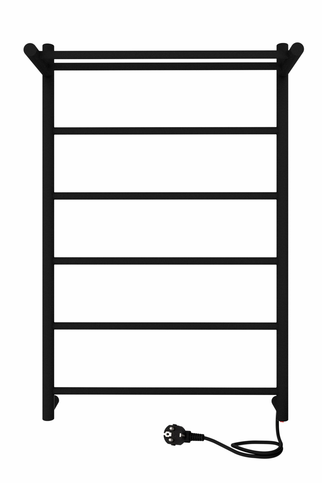 Полотенцесушитель Line с полкой 80/50 Черный Муар Полотенцесушитель Line с полкой 80/50 Черный Муар