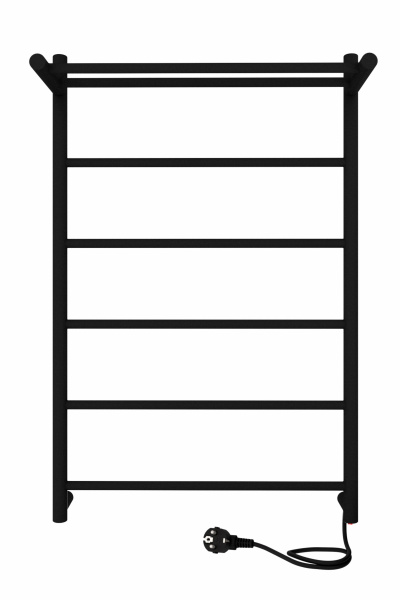 Полотенцесушитель Line с полкой 80/50 Черный Муар