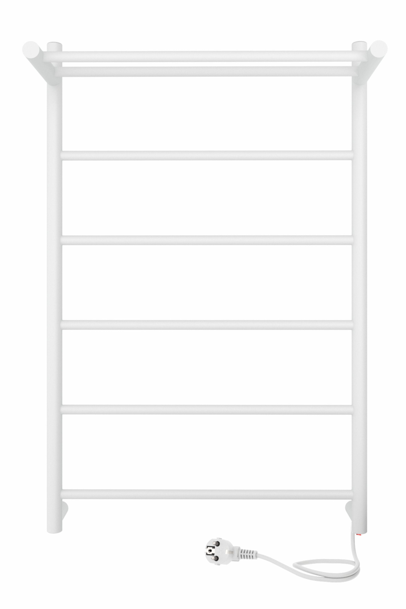 Полотенцесушитель Line с полкой 80/50 Белый матовый Полотенцесушитель Line с полкой 80/50 Белый матовый