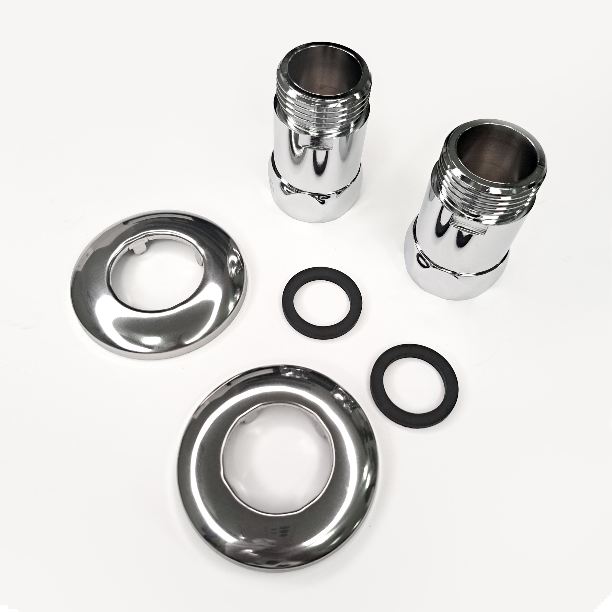 Изображение Соединение прямое 1"x1" гайка/штуцер, хром (пара)