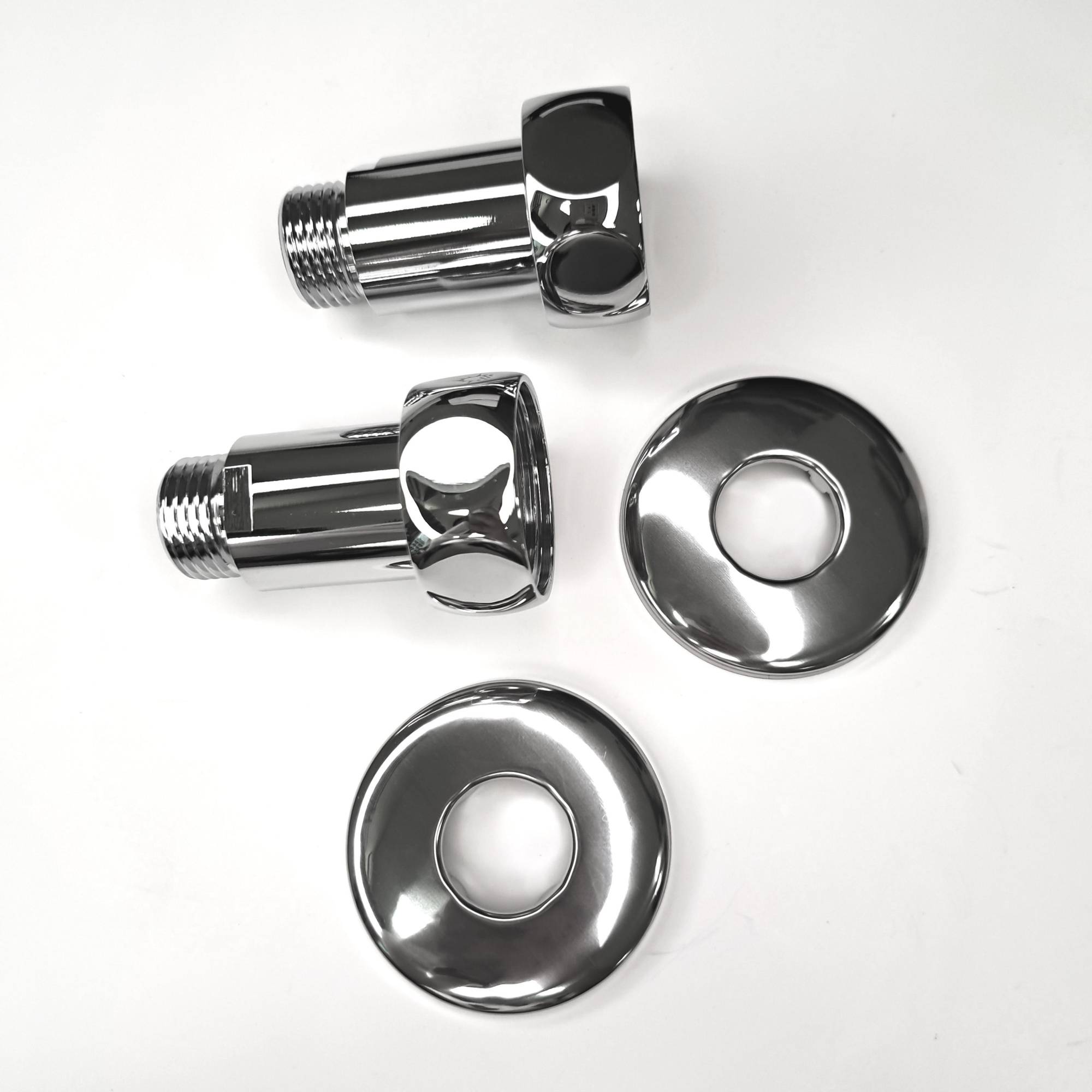 Изображение Соединение прямое 1"x1/2" гайка/штуцер, хром (пара)