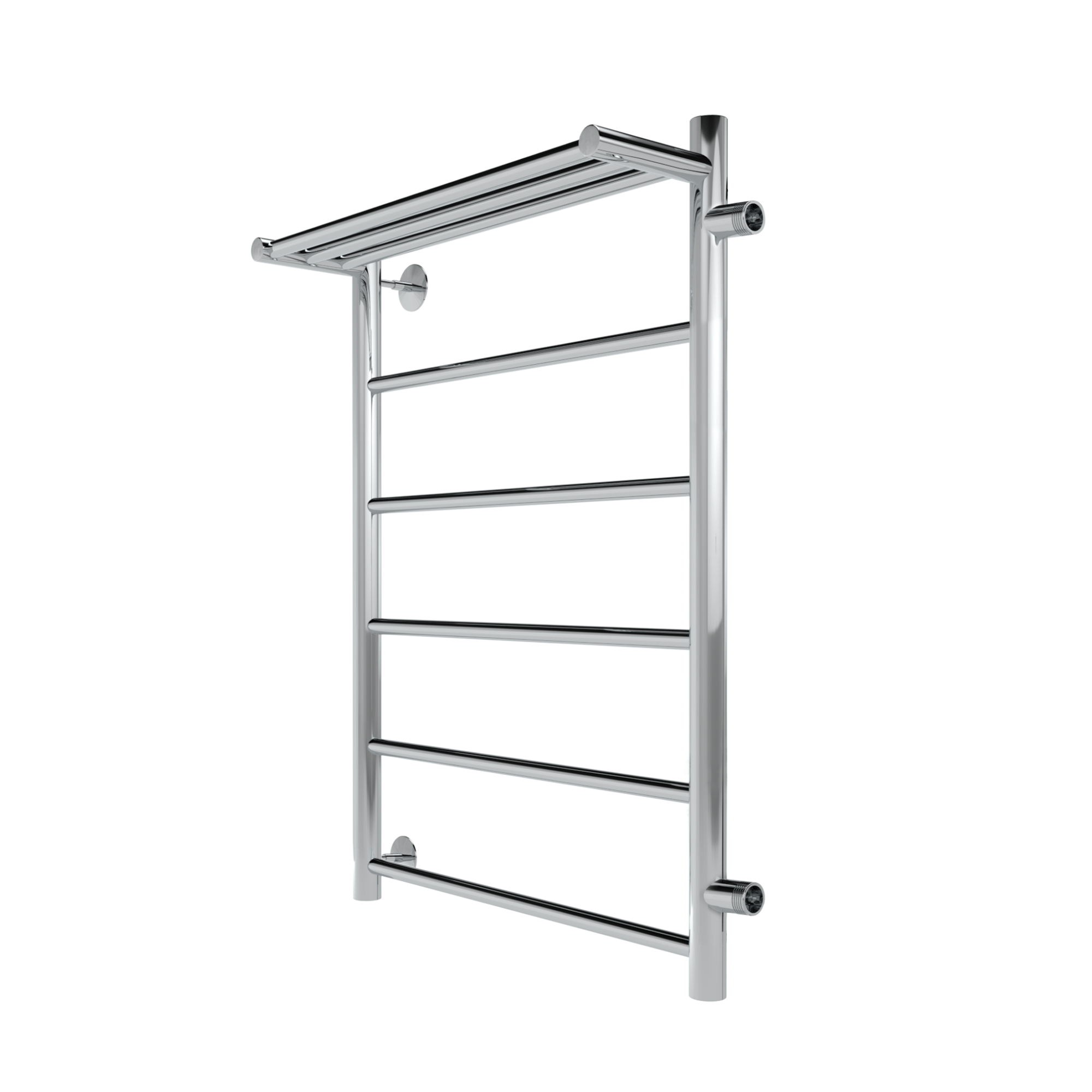 Line с полочкой, боковое подключение 70/50, Хром