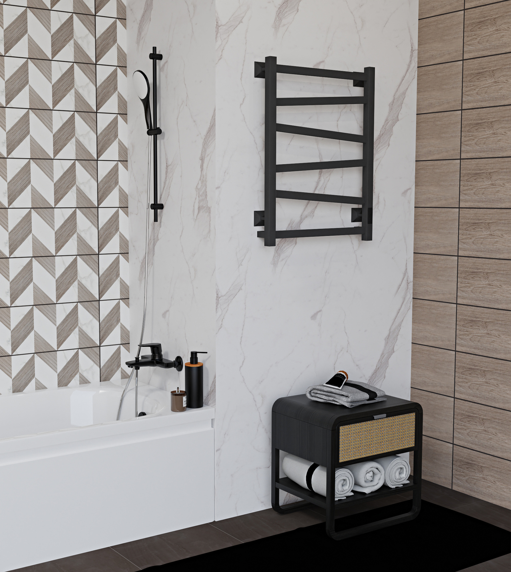 Element 70/40, R/L, Черный муар