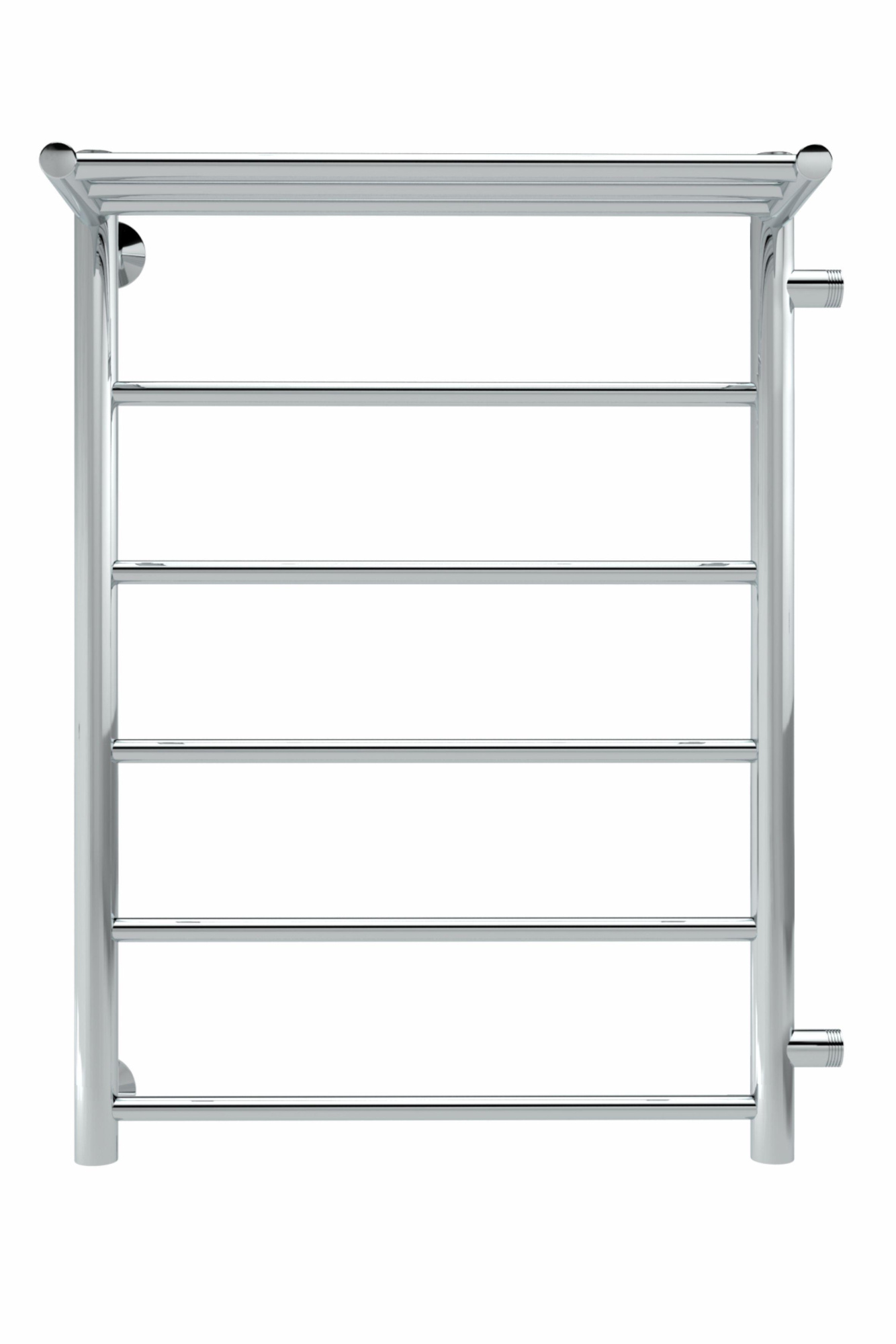 Line с полочкой, боковое подключение 70/60, Хром