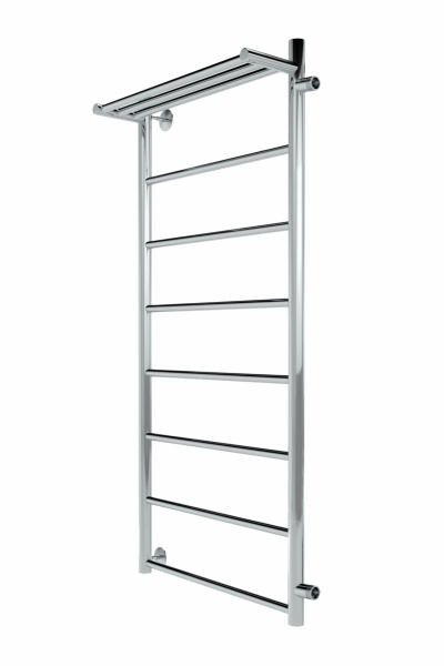 Line с полочкой, боковое подключение 110/50, Хром