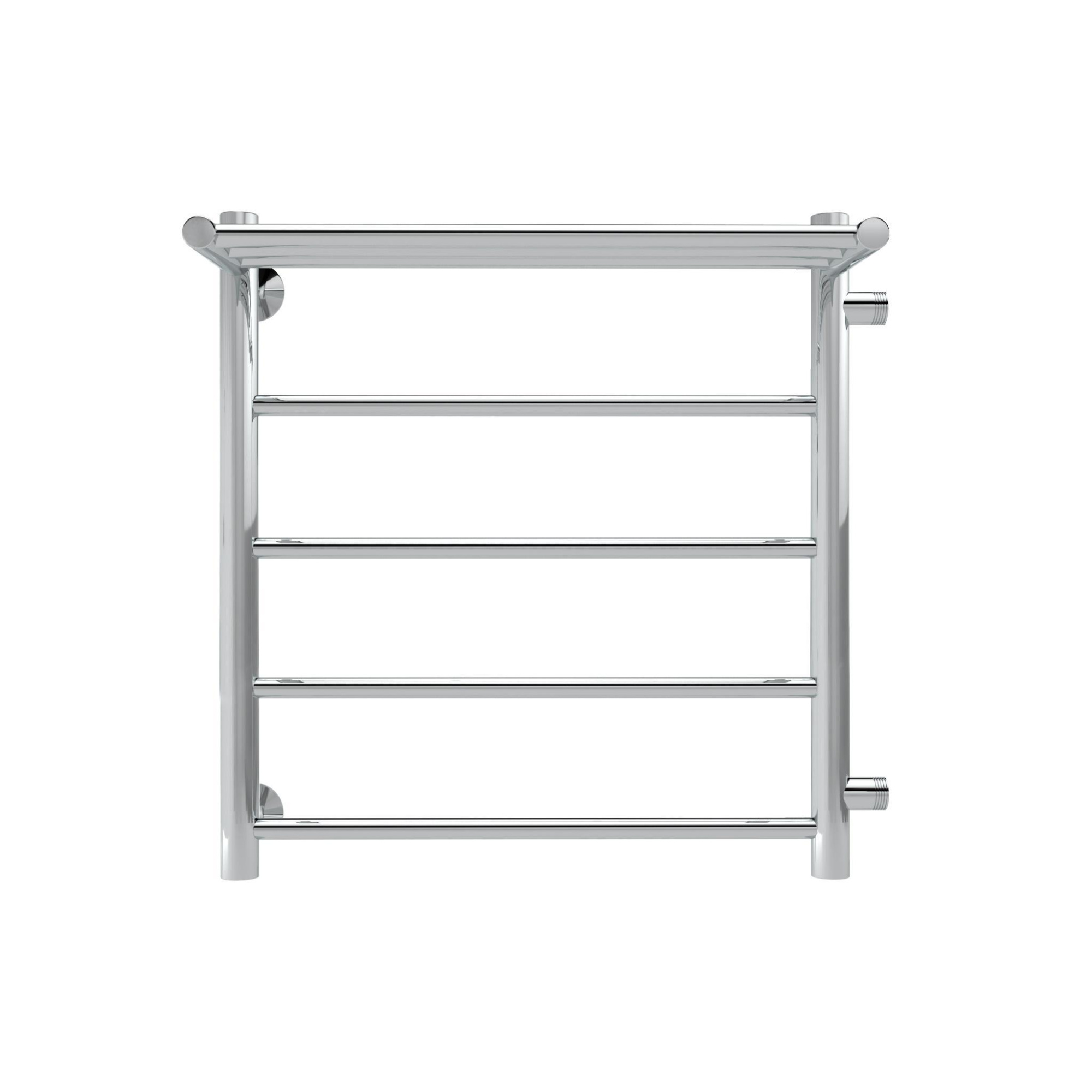 Line с полочкой, боковое подключение 60/50, Хром