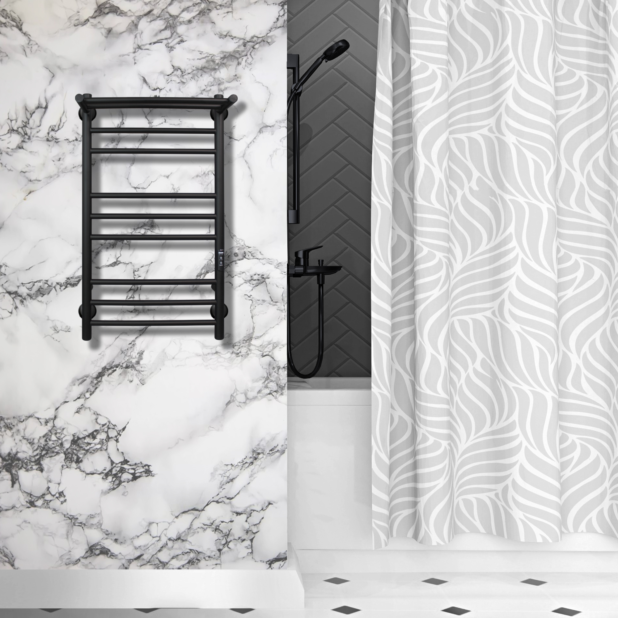 Line Trinity с полкой 70-40 Черный Муар