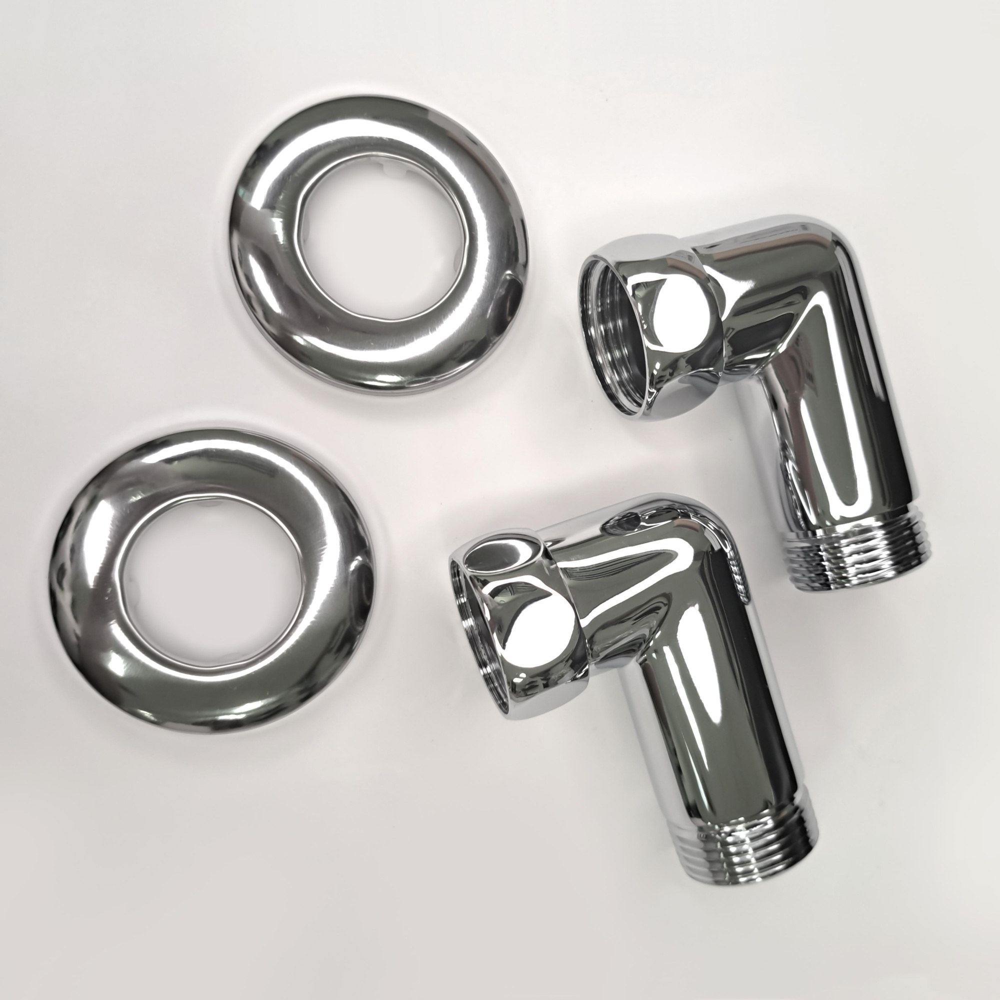 Изображение Соединение угловое 1"x1" гайка/штуцер, хром (пара)