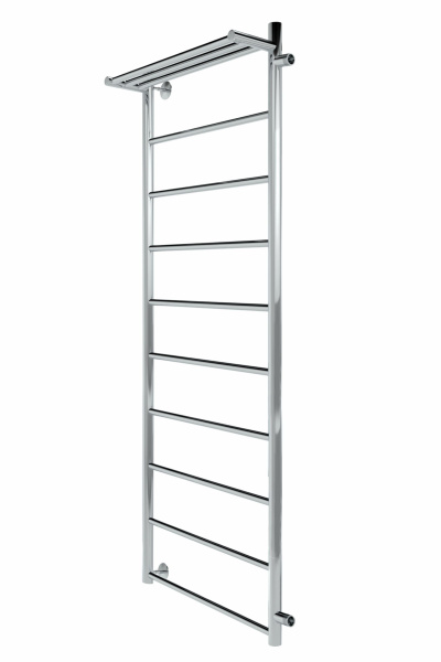 Line с полочкой, боковое подключение 130/60, Хром