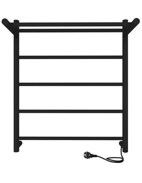 Полотенцесушитель Line с полкой 60/50 Черный муар