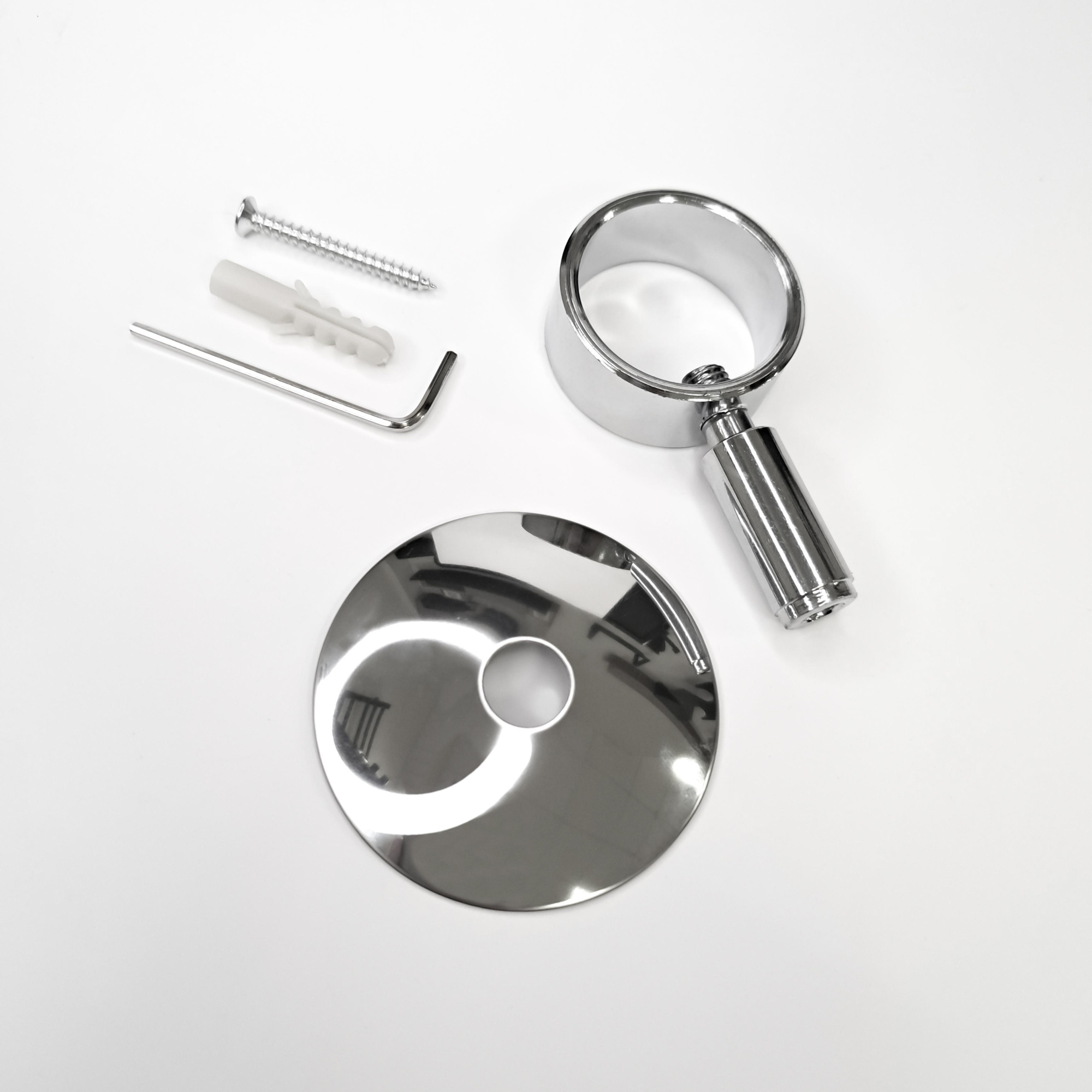 Изображение Держатель с кольцом, скрытый монтаж 1", хром