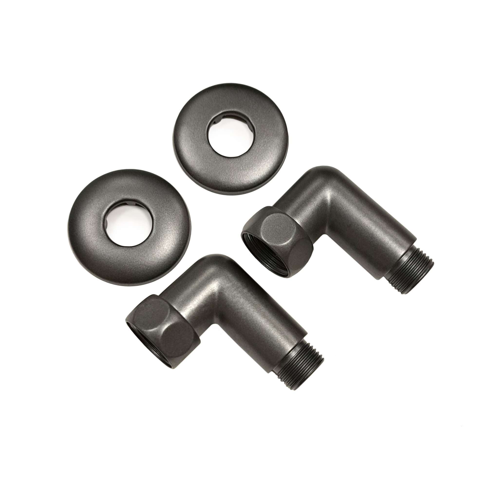 Изображение Соединение угловое 3/4"x1/2" гайка/штуцер, Graphite Metallic (пара)