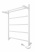 Полотенцесушитель Line с полкой 60/50 Белый матовый