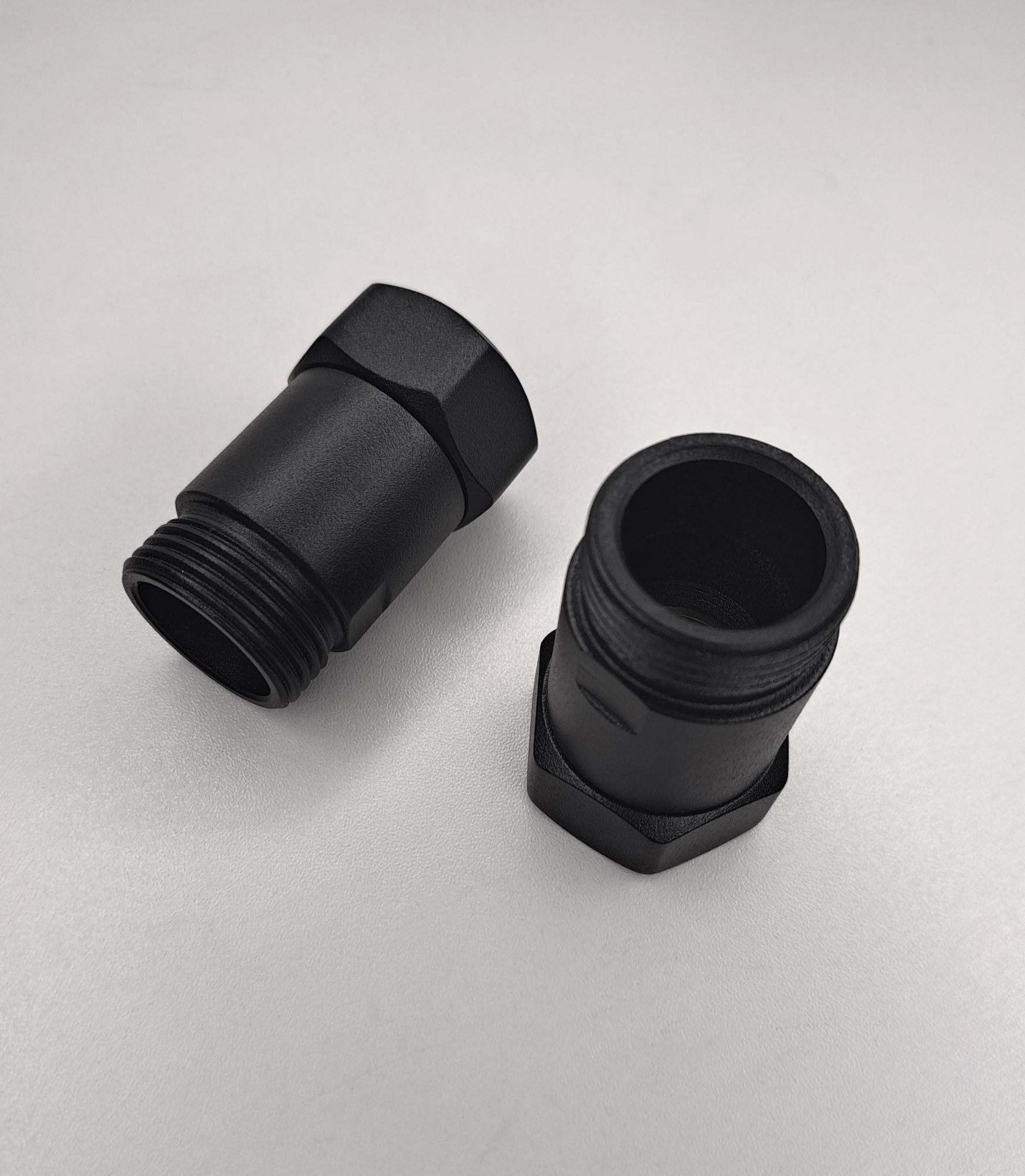 Изображение Соединение прямое 1"x1" гайка/штуцер, Черный Муар (пара)