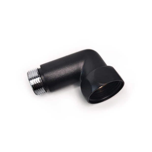 Изображение Соединение угловое 1"x3/4" гайка/штуцер, Черный Муар (пара)