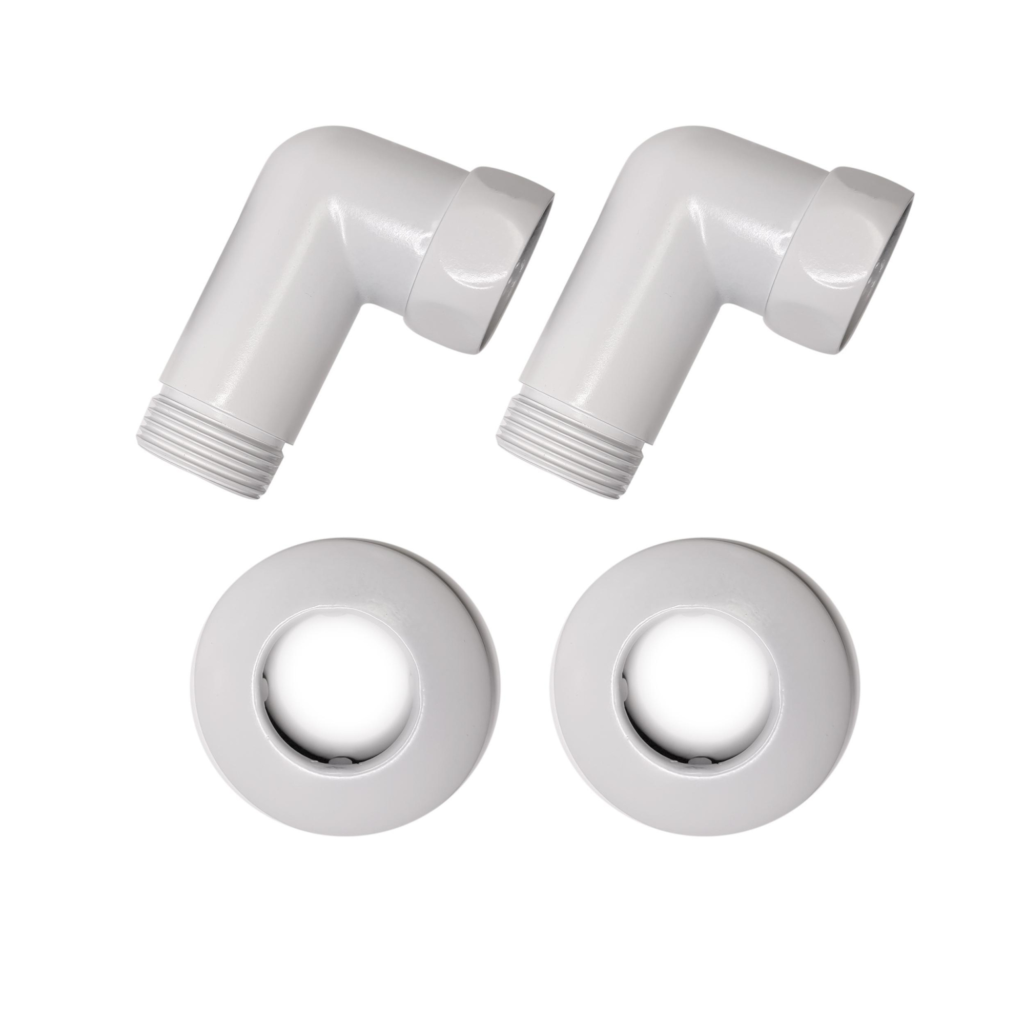 Изображение Соединение  углов. г/ш 1"х1", Белый матовый, (пара)