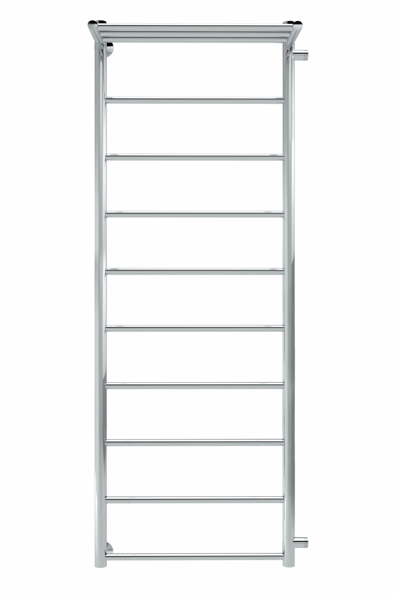 Line с полочкой, боковое подключение 130/40, Хром