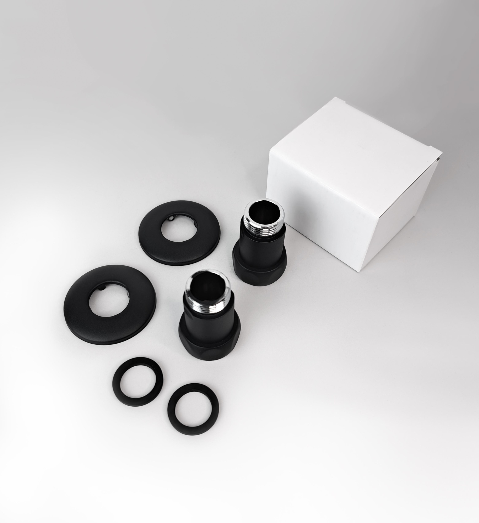 Изображение Соединение прямое 1"x3/4" гайка/штуцер, Черный Муар (пара)