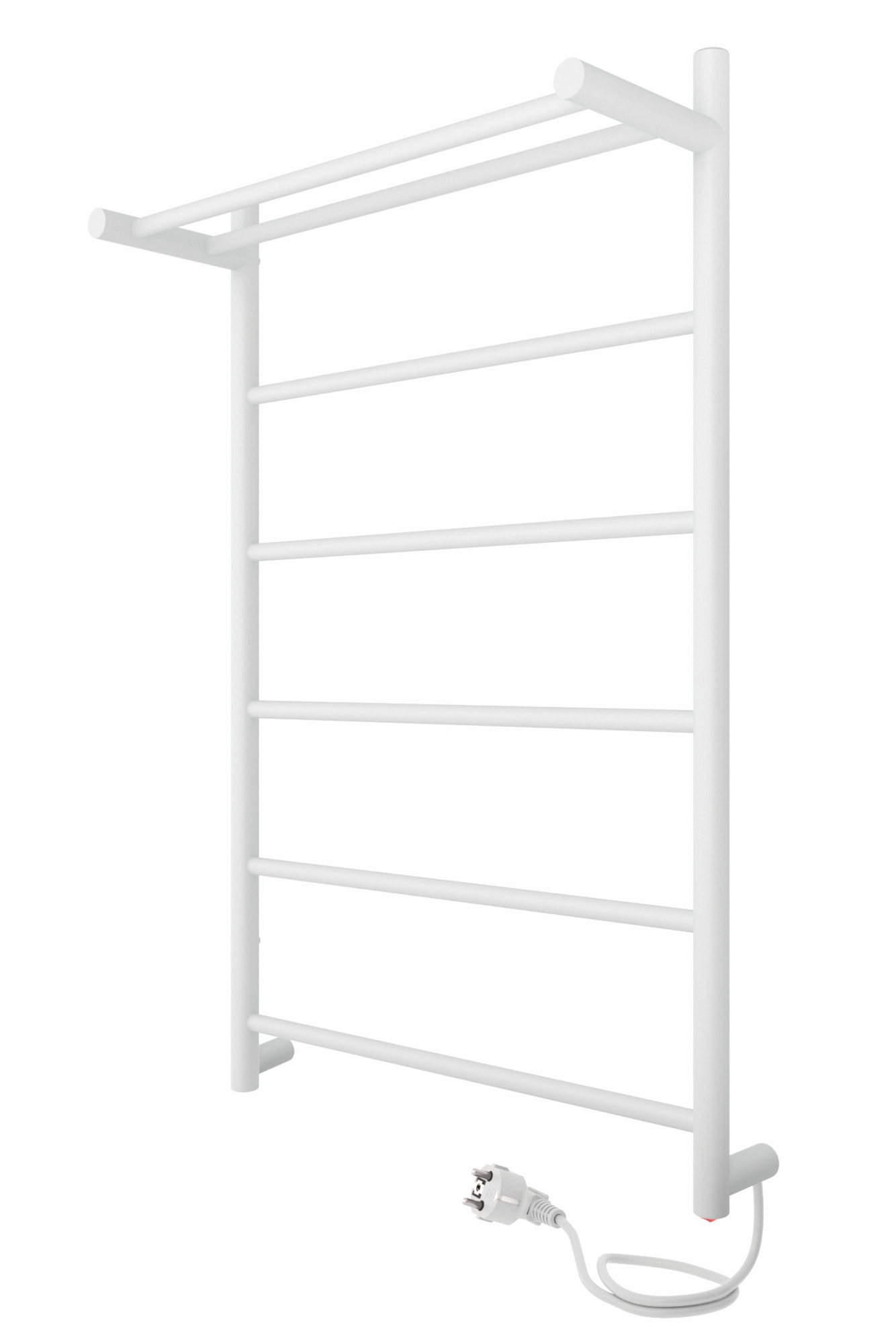 Полотенцесушитель Line с полкой 80/50 Белый матовый Полотенцесушитель Line с полкой 80/50 Белый матовый