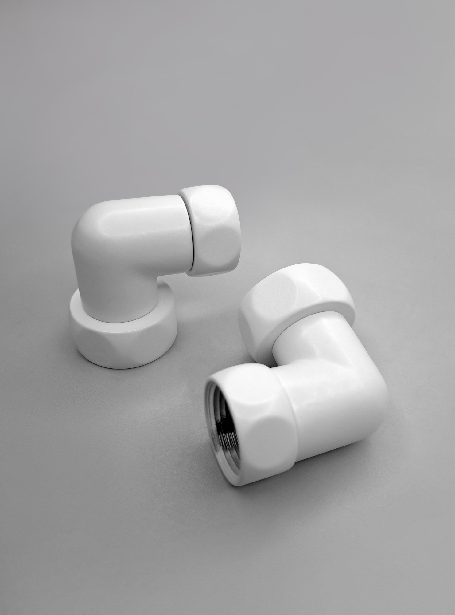 Изображение Комплект для полотенцесушителя К-3 (Белый матовый)