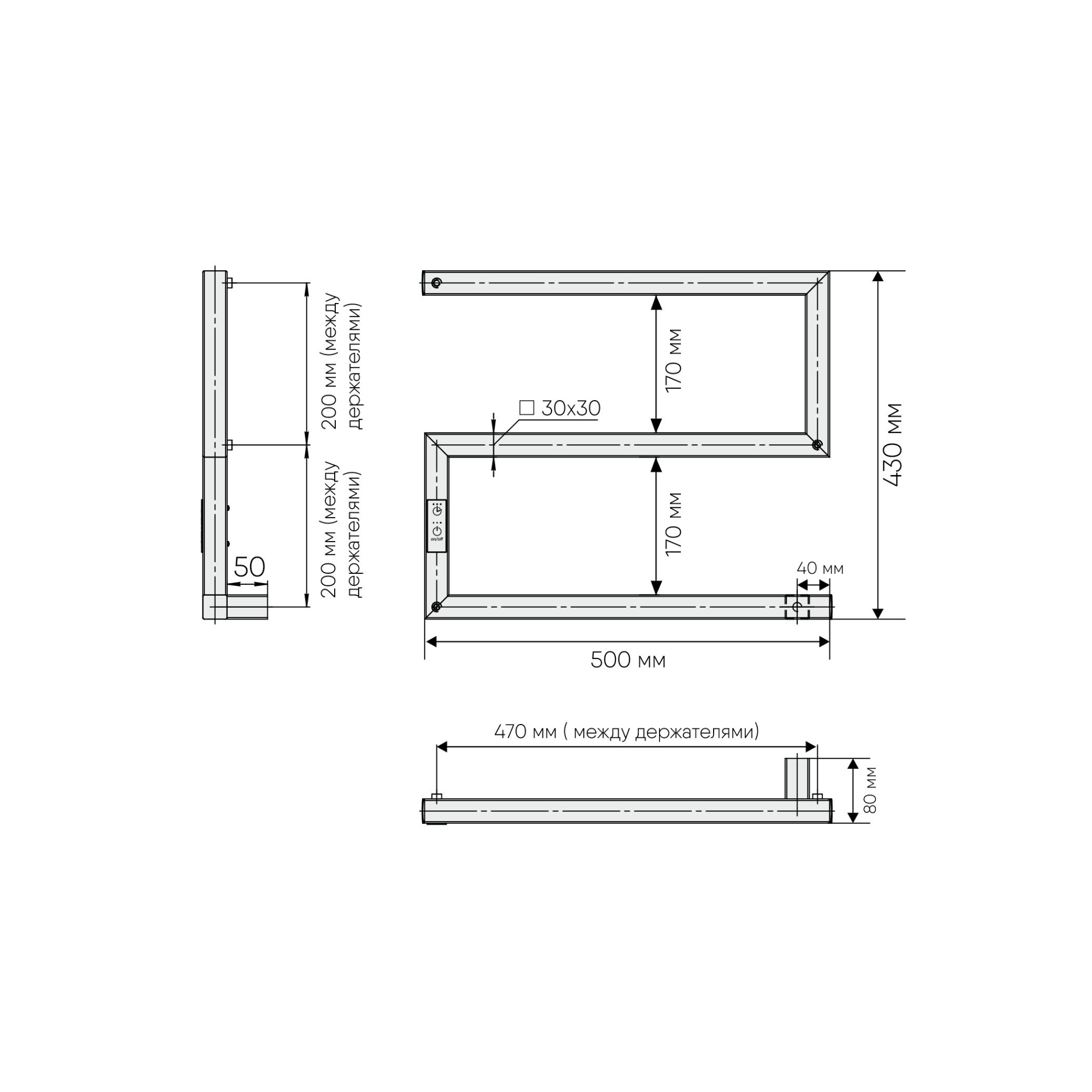 Полотенцесушитель Sparta 40-50 Полирован