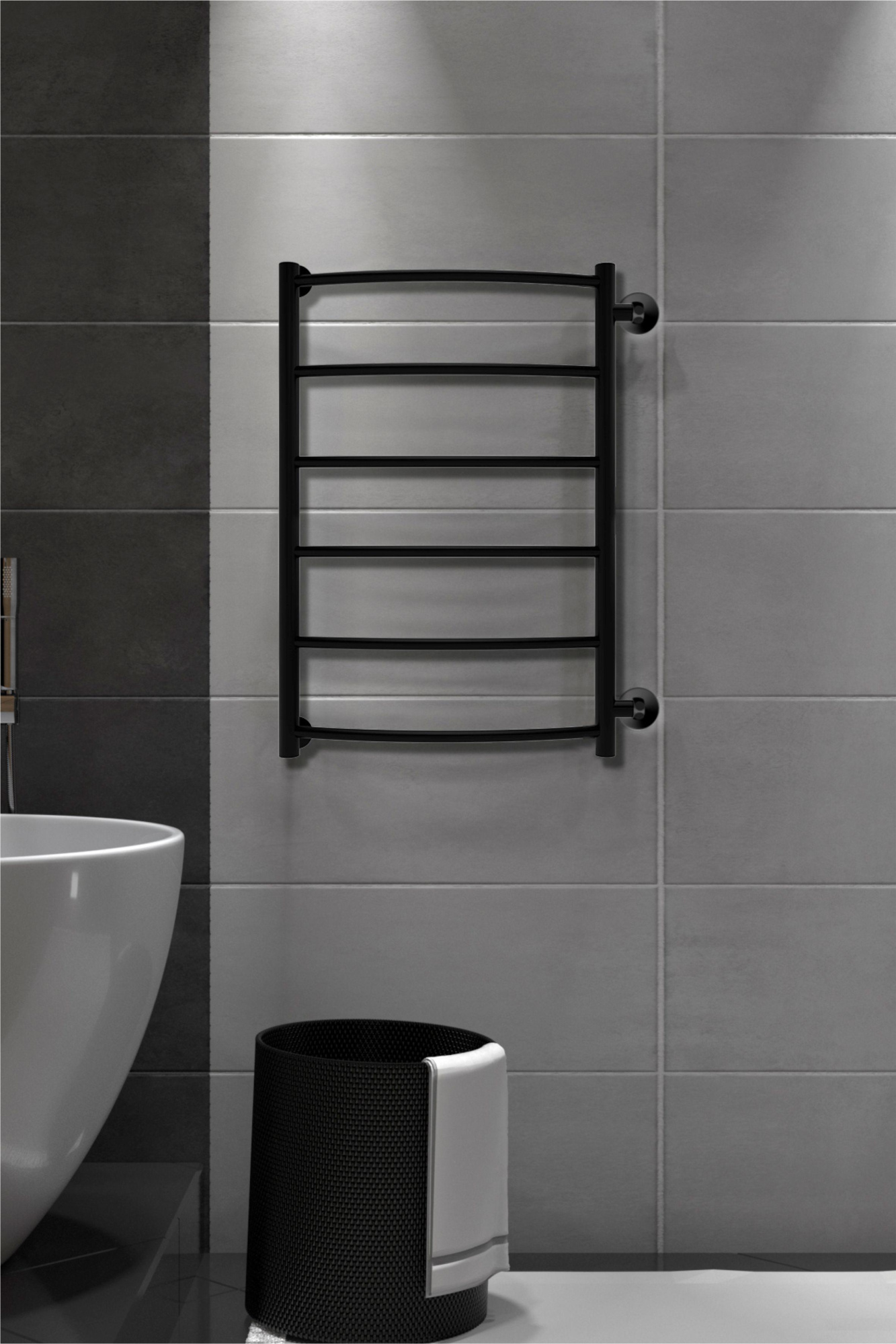 Arc, боковое подключение 70/40, к-2, Черный муар