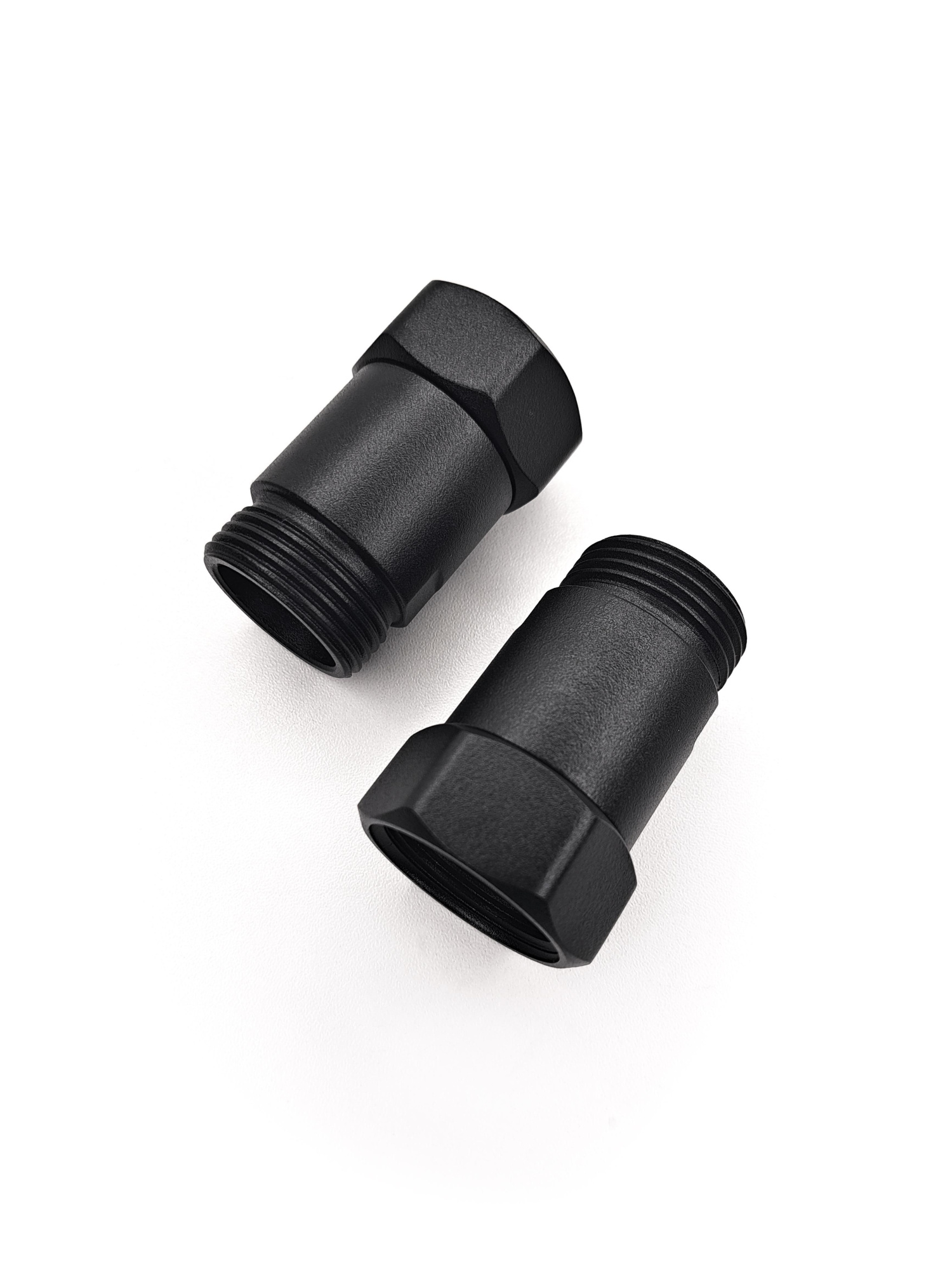 Изображение Соединение прямое 1"x1" гайка/штуцер, Черный Муар (пара)