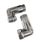 Изображение Соединение угловое 1"x1" гайка/штуцер, хром (пара)
