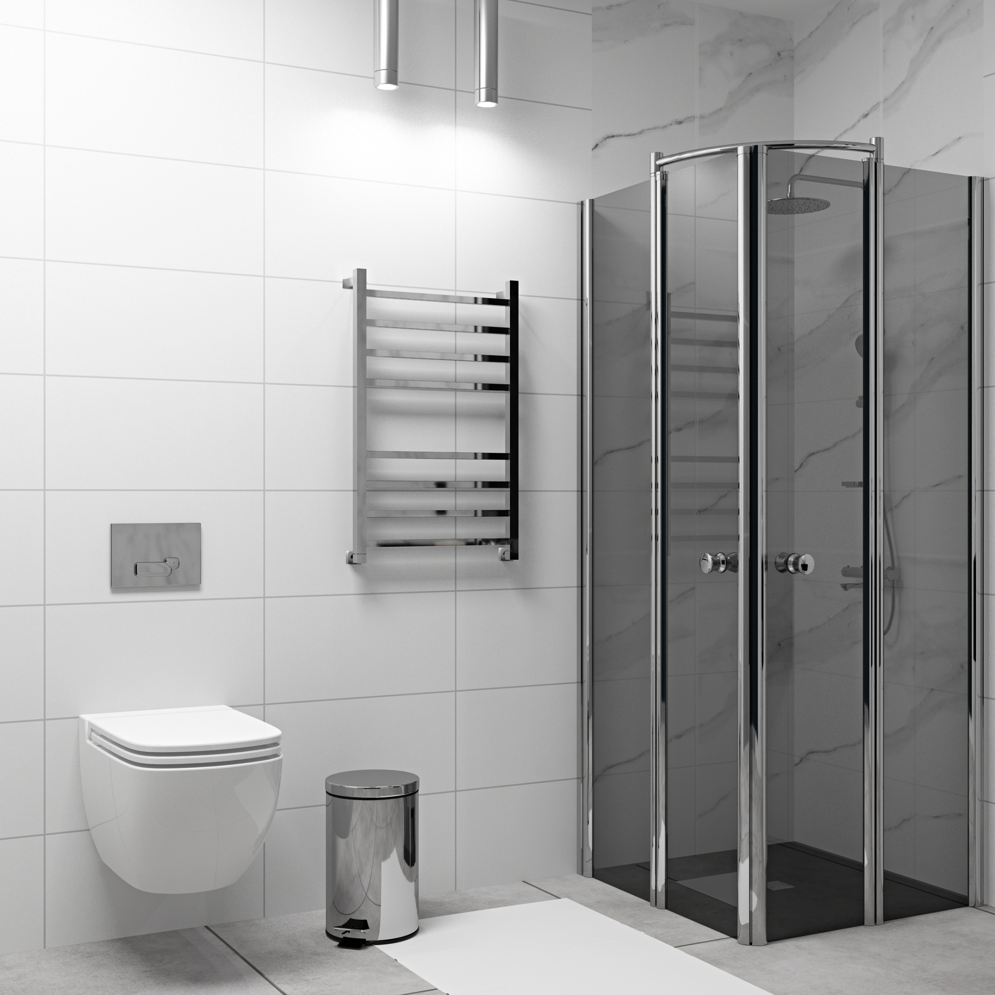 Полотенцесушитель Aletto 80/50,  Хром