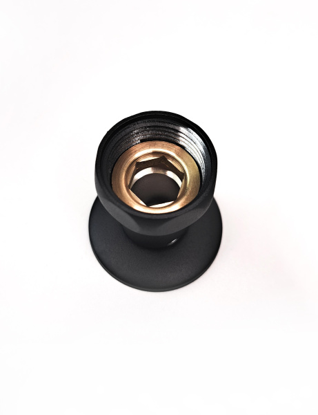 Изображение Соединение прямое 1"x3/4" гайка/штуцер, Черный Муар (пара)