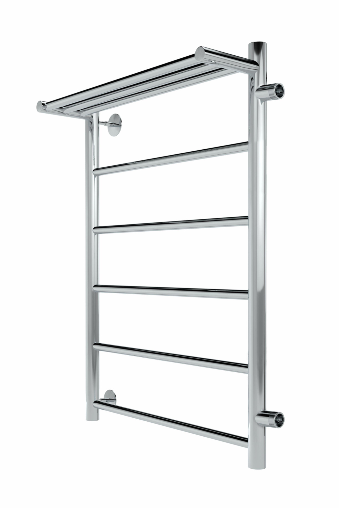 Line с полочкой, боковое подключение 70/60, Хром