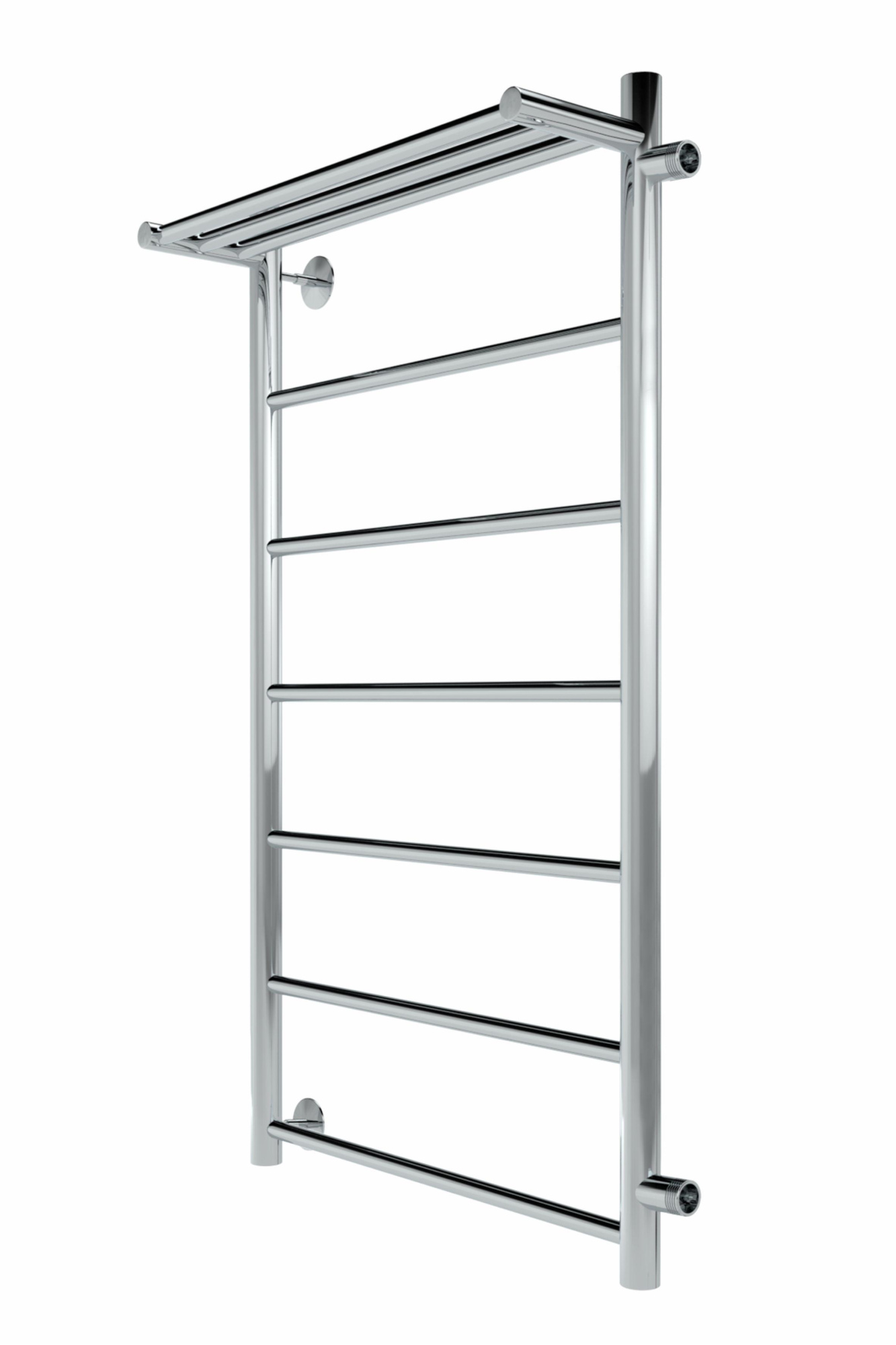 Line с полочкой, боковое подключение 90/50, Хром Line с полочкой, боковое подключение 90/50, Хром