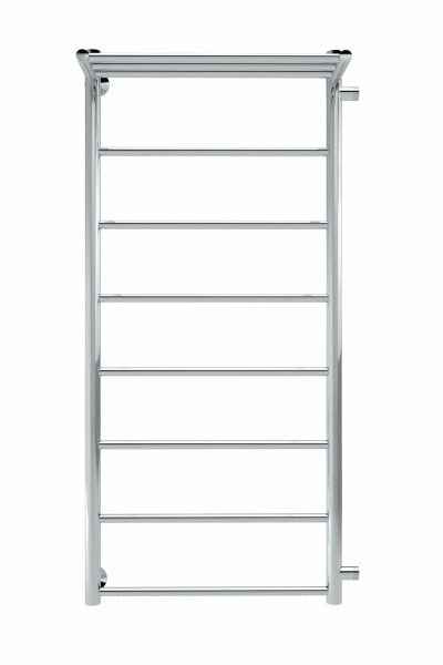 Line с полочкой, боковое подключение 110/50, Хром