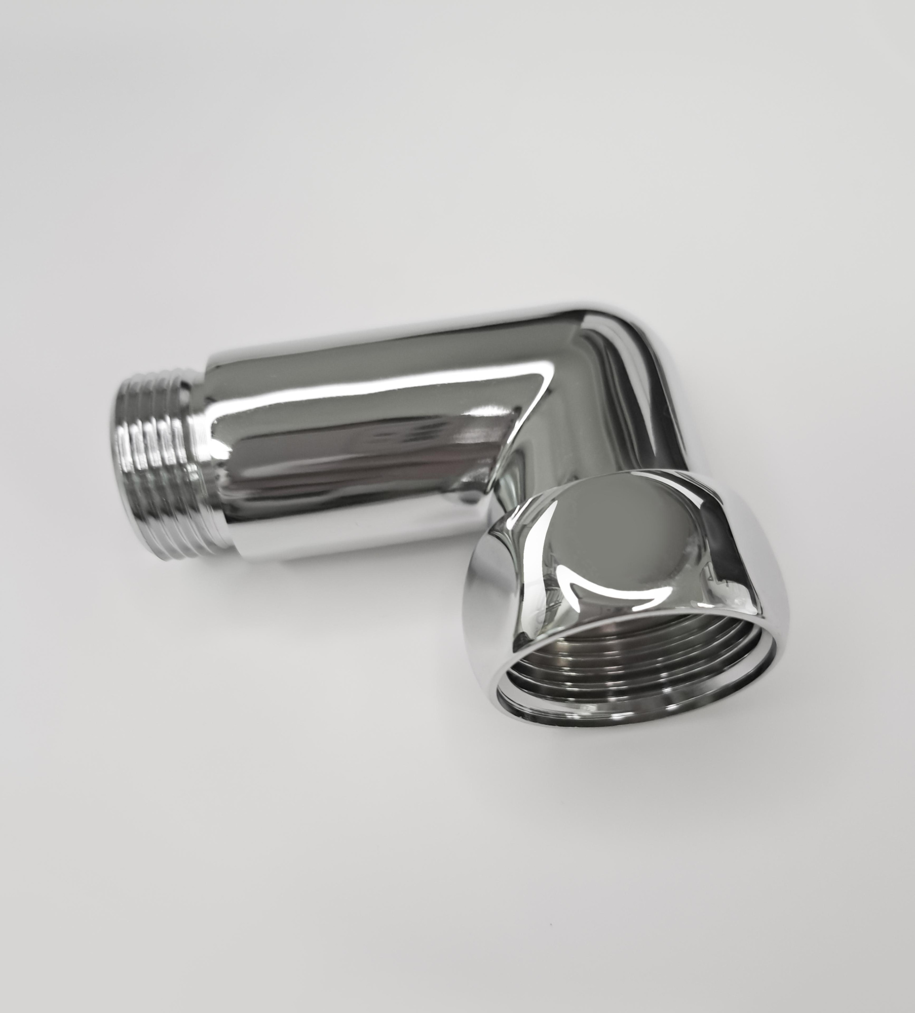 Изображение Соединение угловое 1"x3/4" гайка/штуцер, хром (пара)