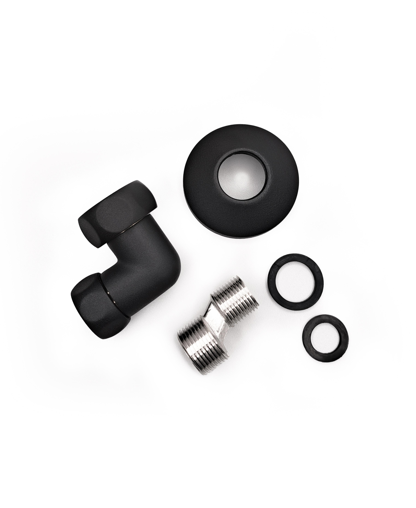 Комплект для полотенцесушителя К-3 (Черный Муар) Изображение Комплект для полотенцесушителя К-3 (Черный Муар)